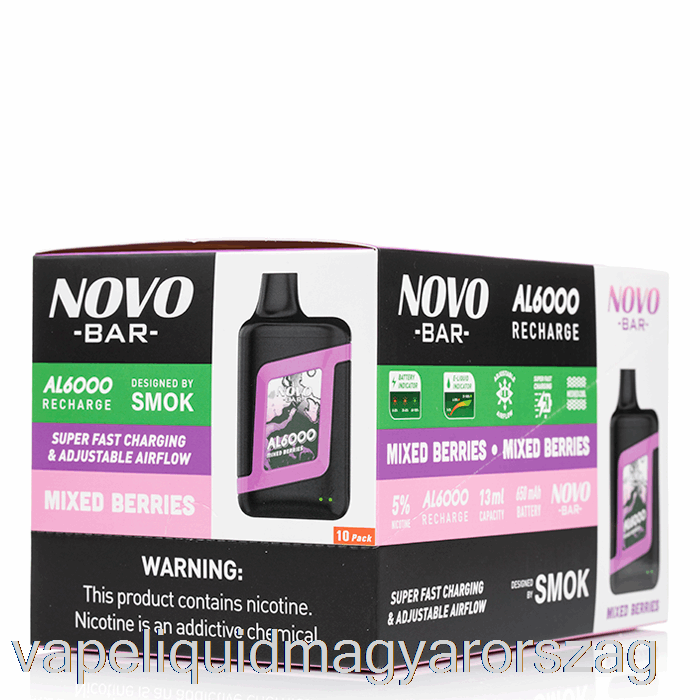 [10 Csomagos] Smok Novo Bar Al6000 Eldobható Vape Folyadék